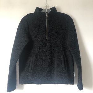 Abercrombie & Fitch Half-Zip Sherpa Sweater in S